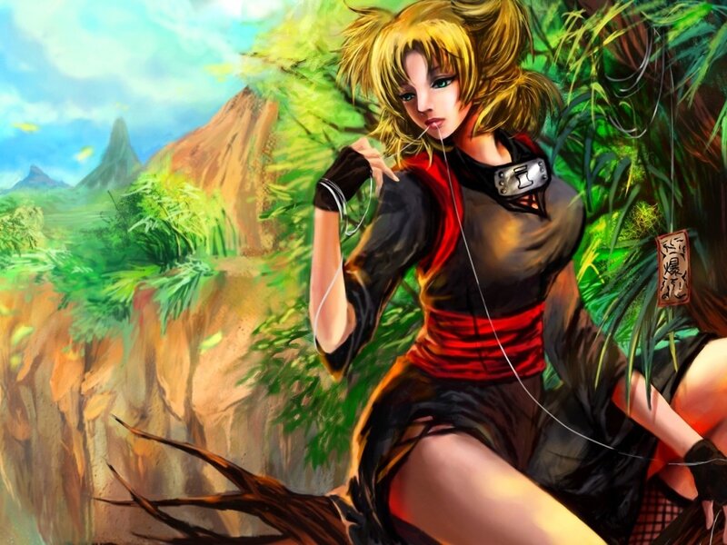 Female Character in Forest — Green, Calm