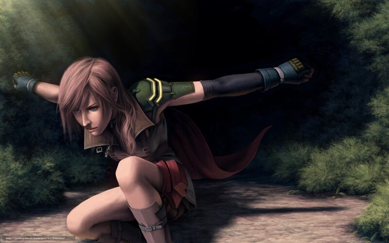Female Character in Forest — Green, Dramatic, Night