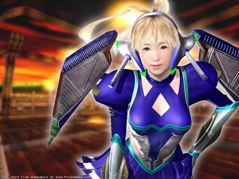 female character in futuristic armor