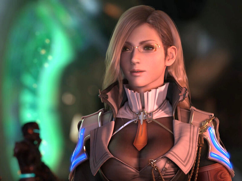 female character in futuristic armor