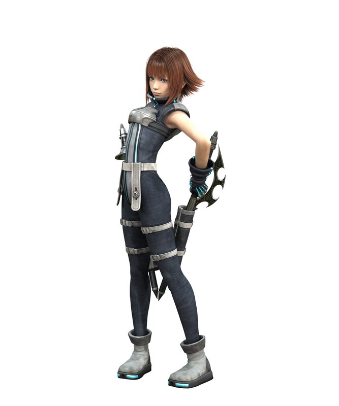 female character in futuristic outfit