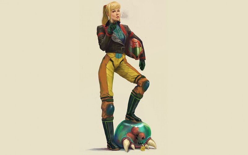 female character in futuristic outfit