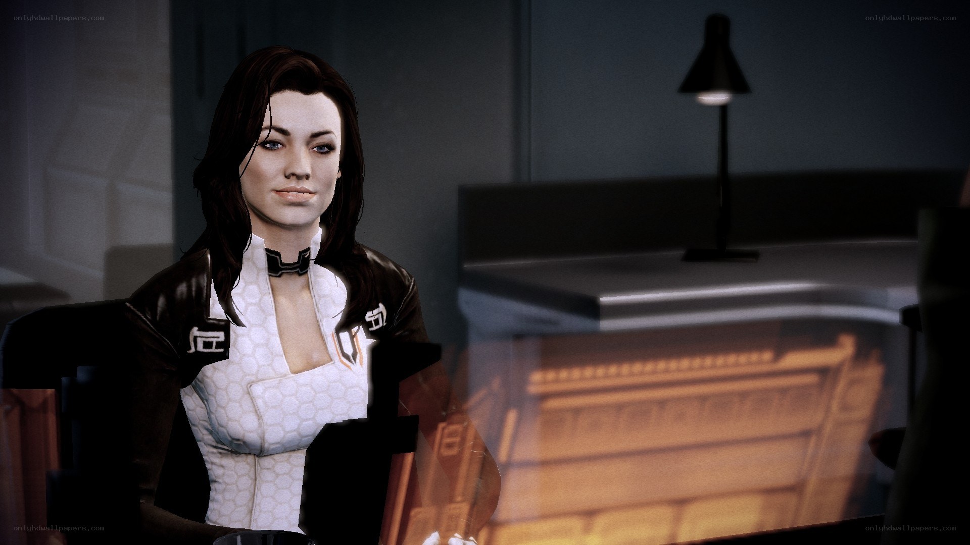 female character in futuristic setting