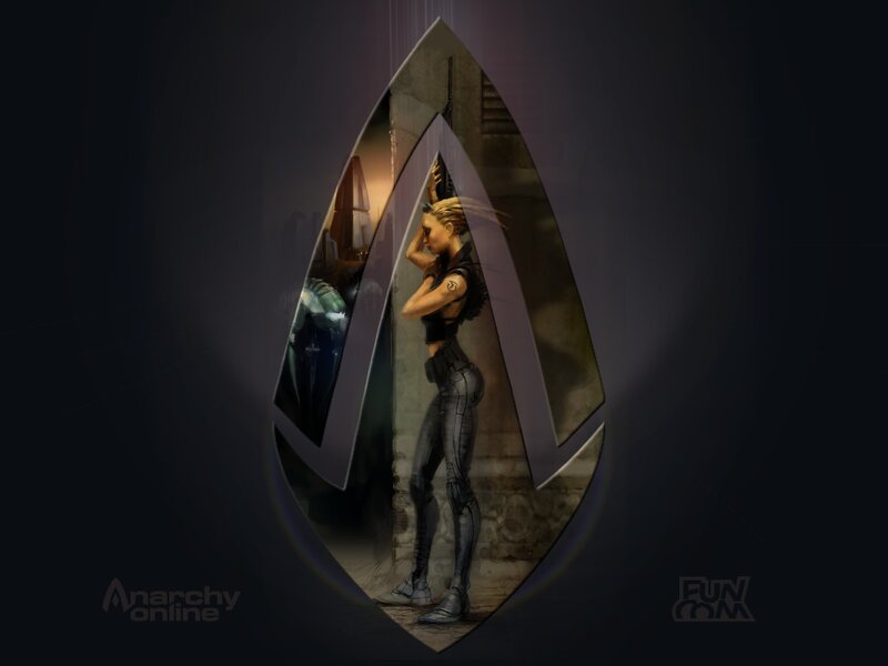 female character in futuristic setting