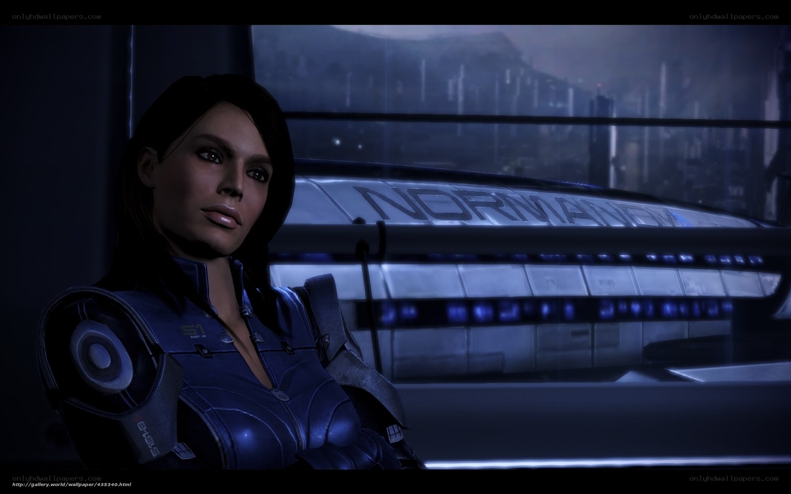 female character in futuristic setting