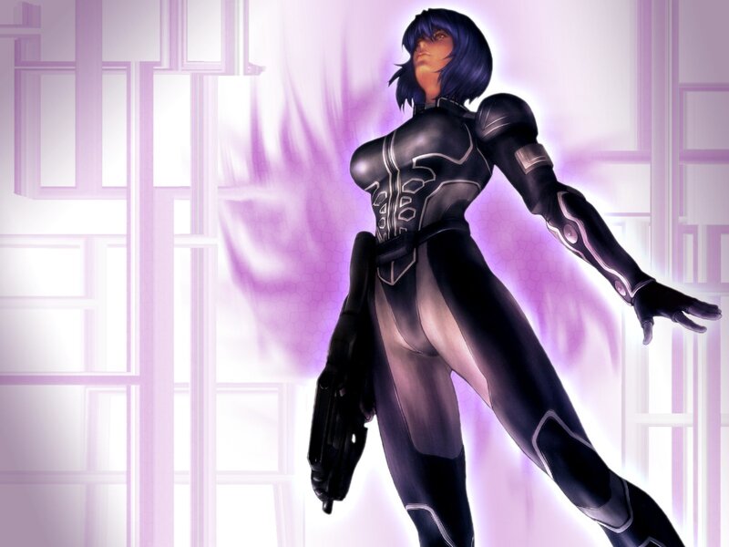 female character in futuristic suit