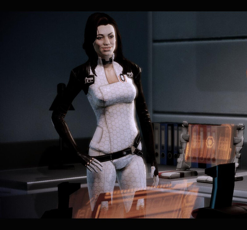 female character in futuristic suit