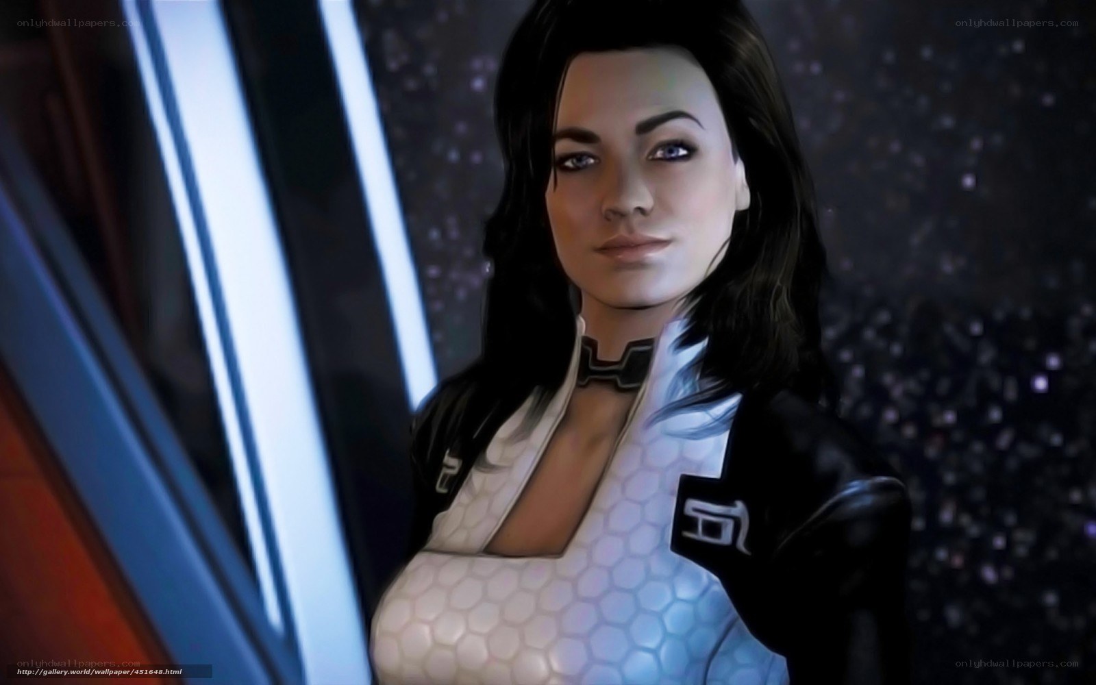 female character in futuristic suit