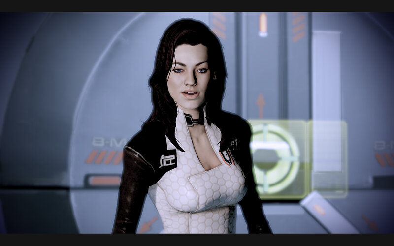 female character in futuristic suit