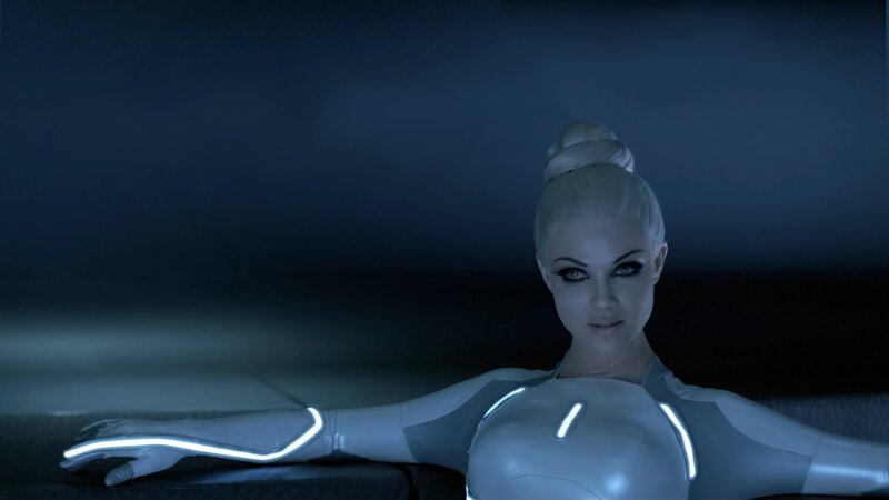 female character in futuristic suit