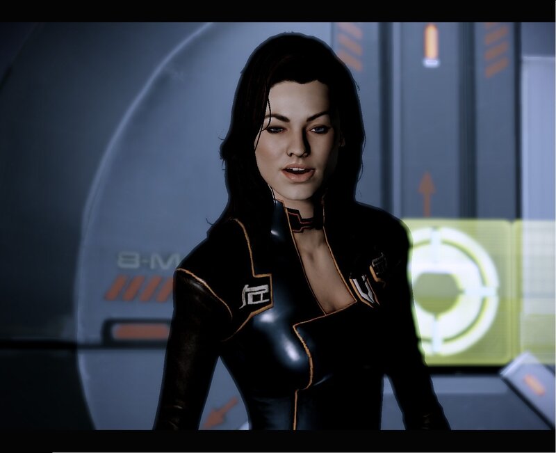 female character in futuristic suit