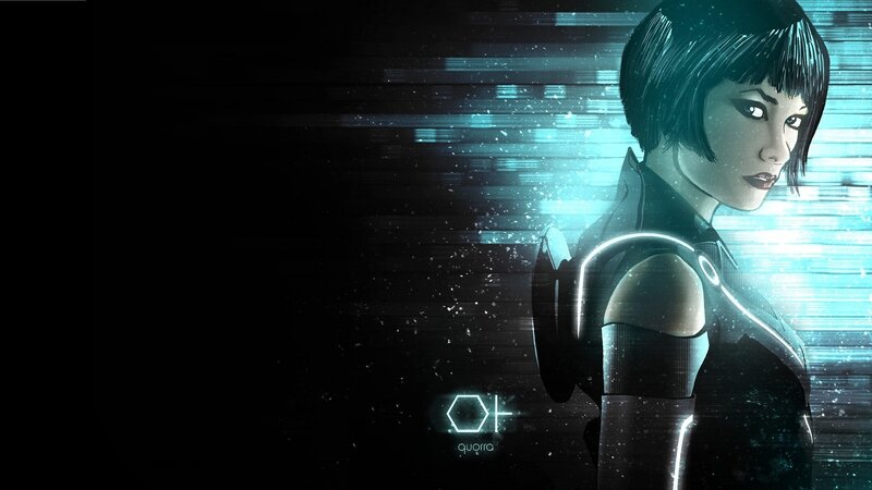 Female Character in Futuristic Suit — Black