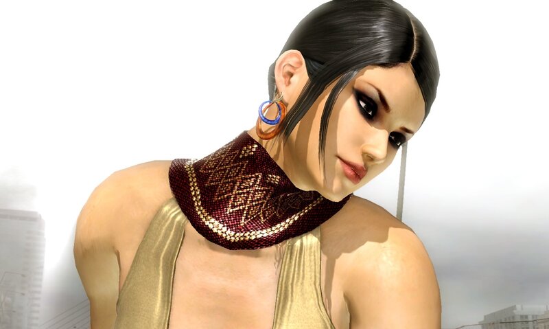 Female Character in Gold Top
