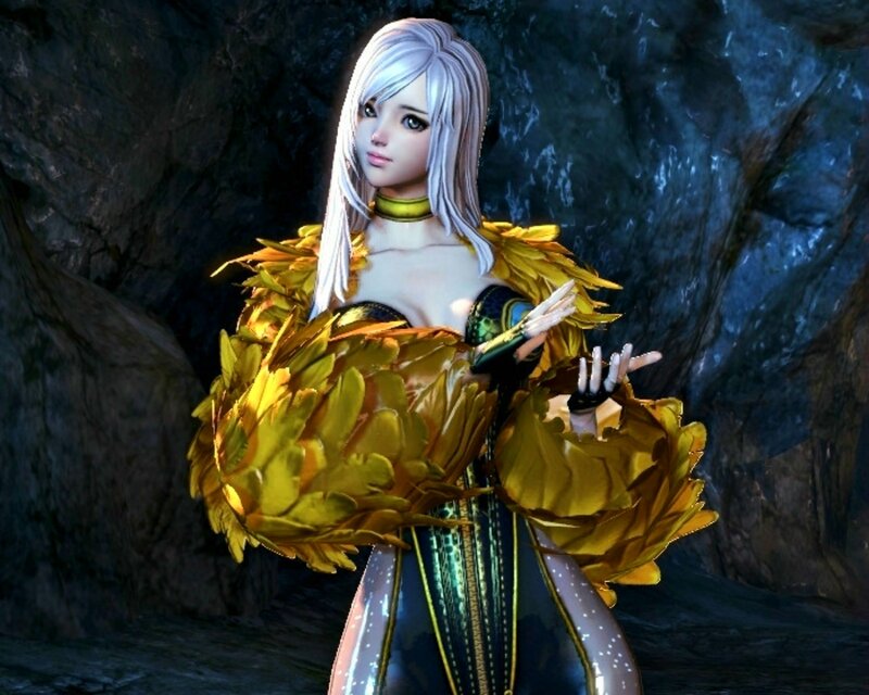 Female Character in Golden Armor
