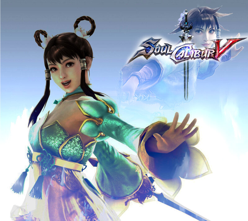 Female Character in Green Armor — Dramatic