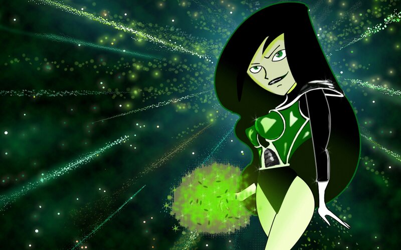 Female Character in Green Suit — Dramatic