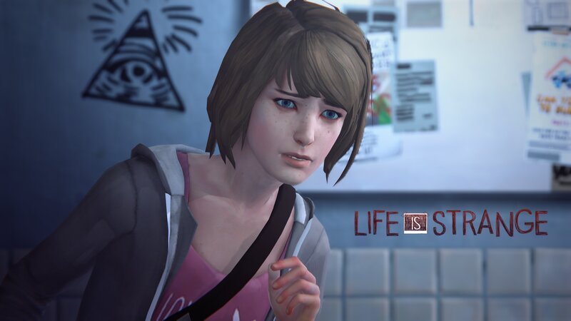 Female Character in Hoodie — Gray