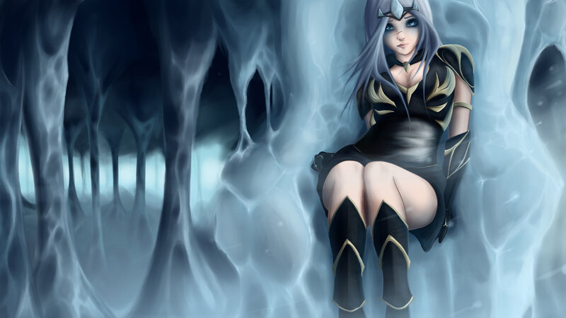 Female Character in Ice Cave