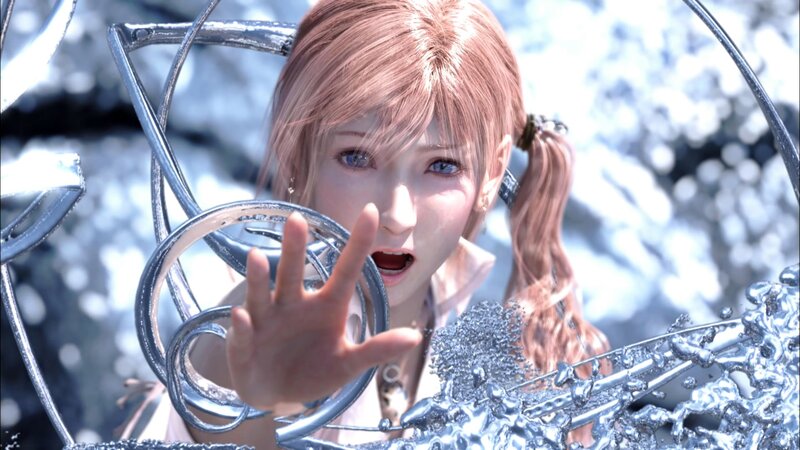 Female Character in Ice — White