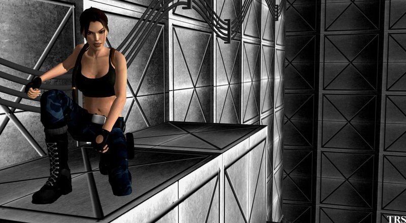 Female Character in Industrial Setting — Black