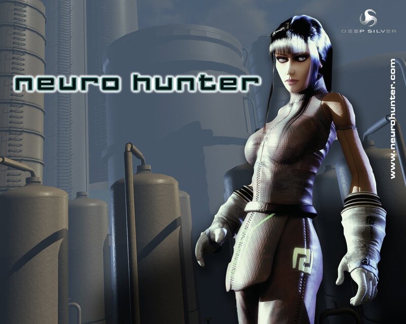 Female Character in Industrial Setting — Gray