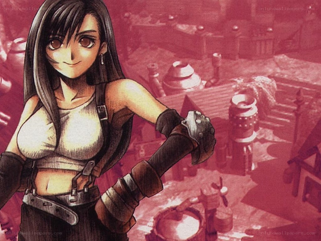 female character in industrial setting