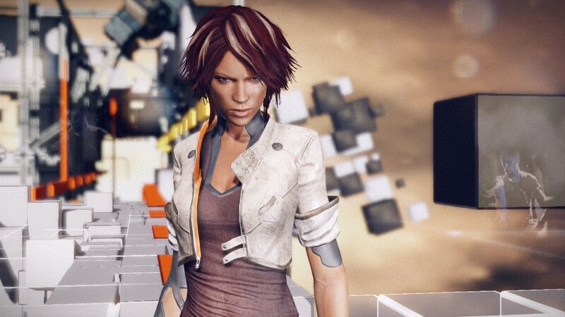 Female Character in Jacket — Brown