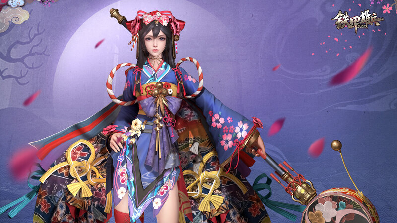 Female Character in Kimono