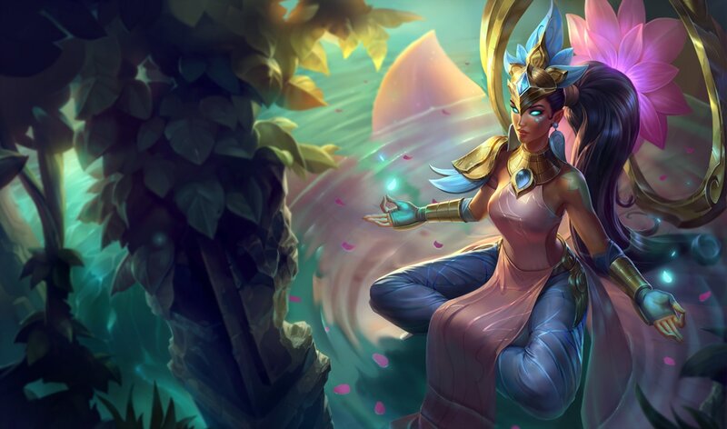 Female Character in Lotus Pose