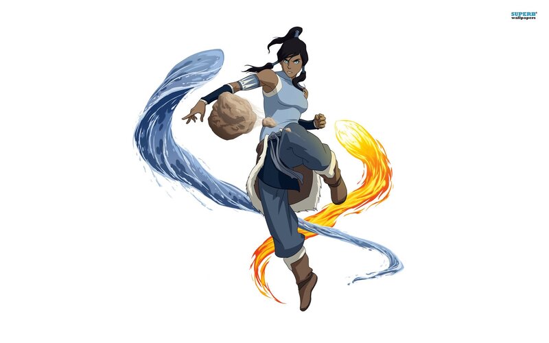 Female Character in Motion — Blue, Dynamic