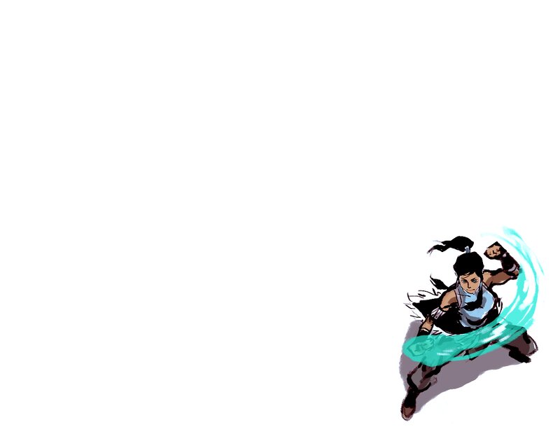 Female Character in Motion — White, Dynamic, Digital Art