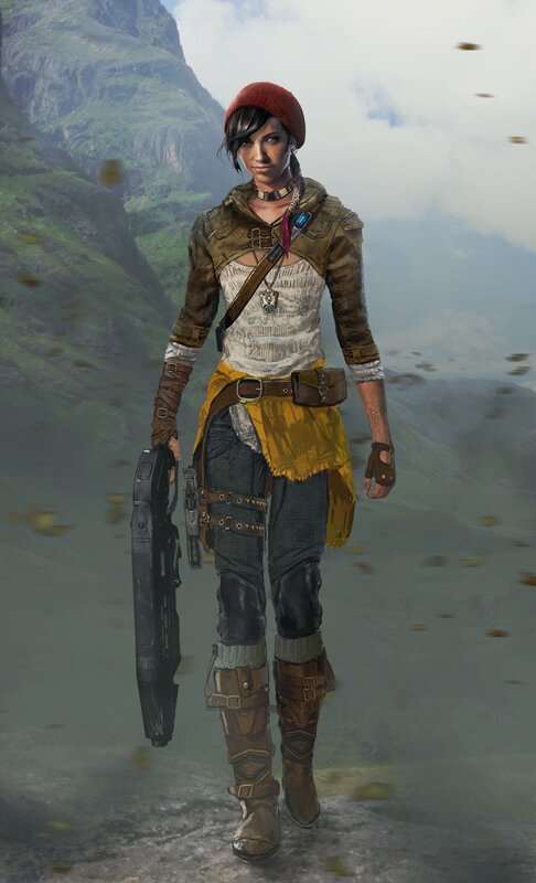 Female Character in Mountain