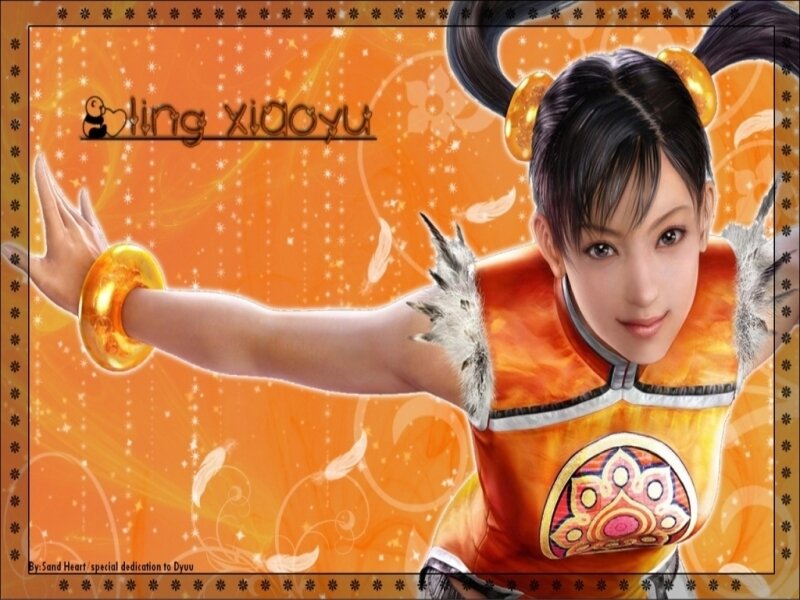 Female Character in Orange Outfit