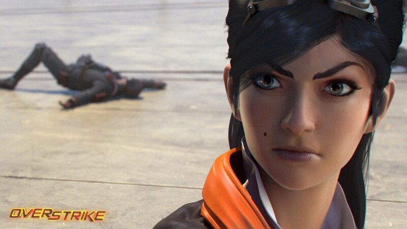 Female Character in Orange Scarf
