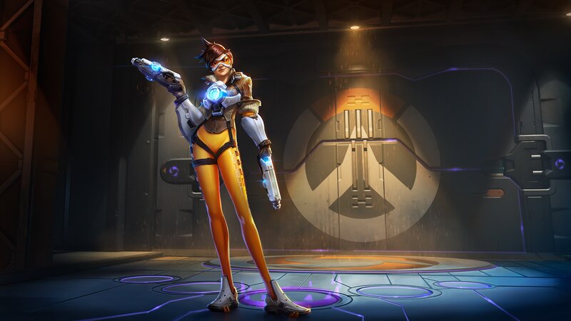 Female Character in Orange Suit — Dramatic