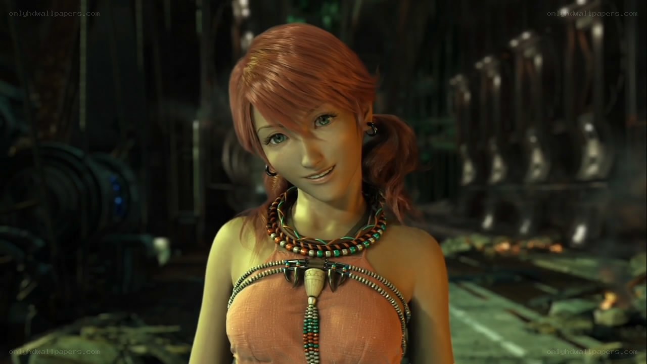 female character in orange top