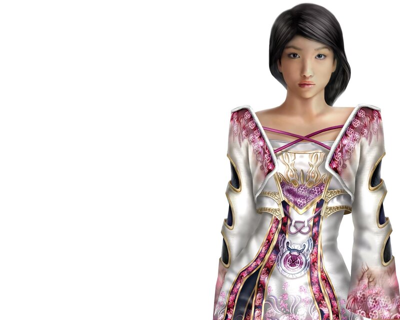 female character in ornate dress