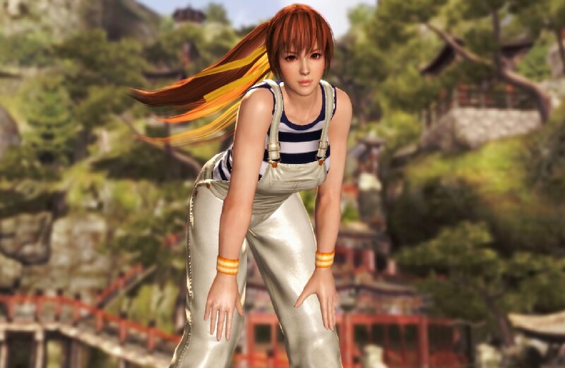 Female Character in Overalls — Brown, Calm