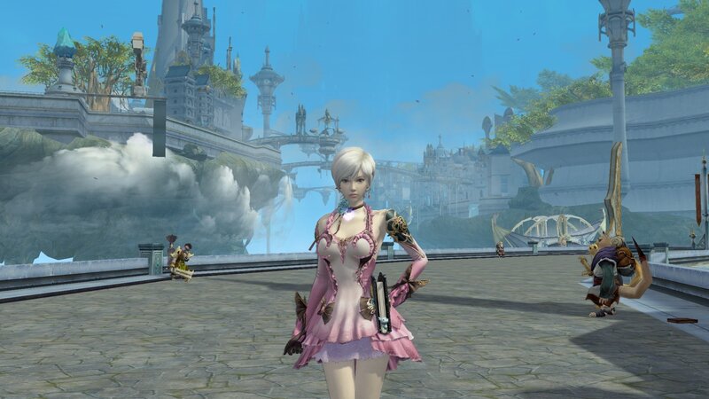 female character in pink dress