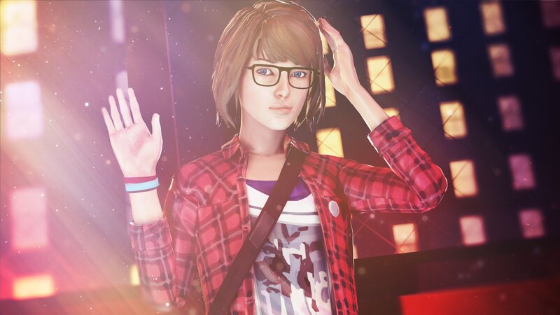 Female Character in Plaid Shirt