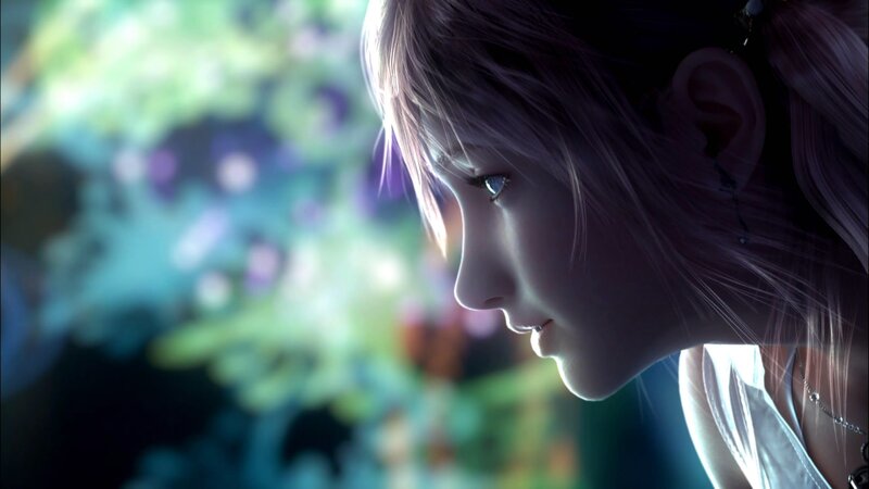Female Character in Profile — Purple, Serene