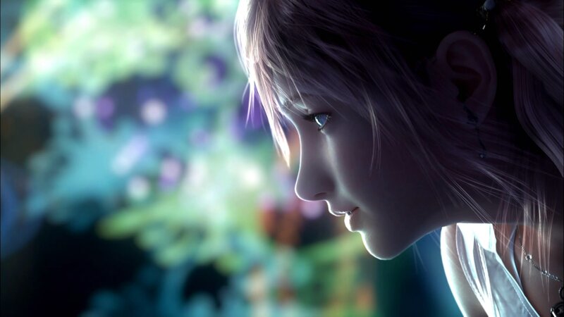Female Character in Profile — Purple