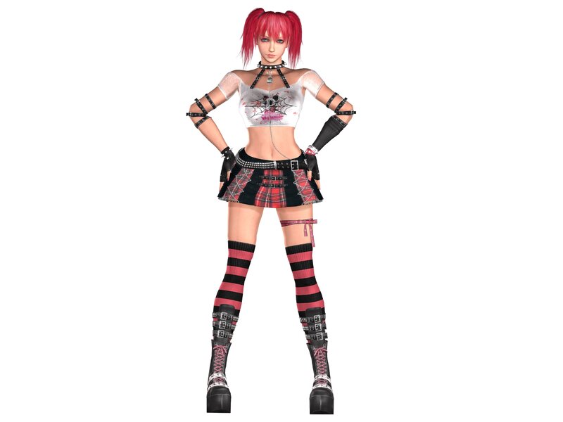 Female Character in Punk Outfit