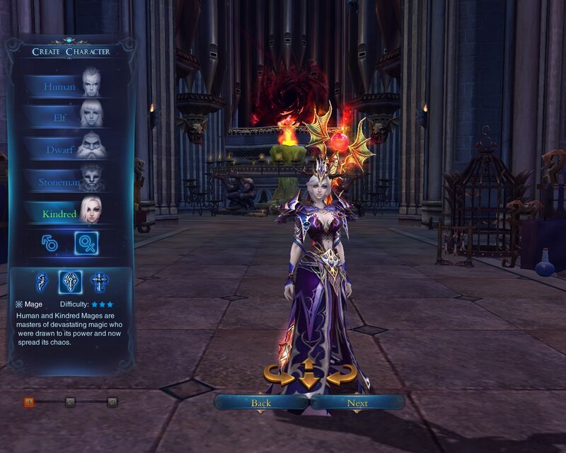 Female Character in Purple Armor — Dramatic, Night, 3d Render