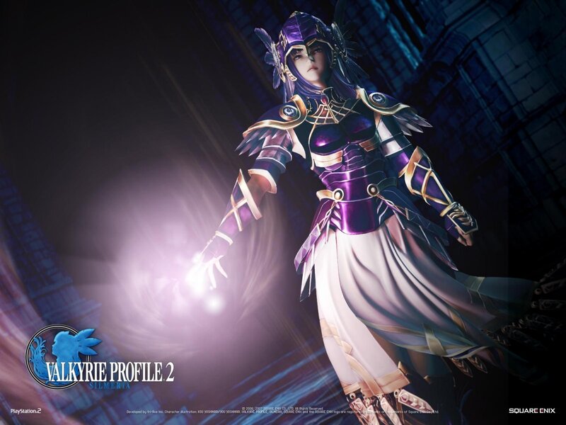 Female Character in Purple Armor — Dramatic, Night