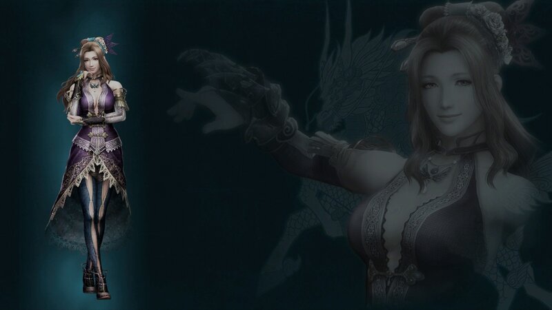 Female Character in Purple Dress — Dramatic, Night, 3d Render, Dragon