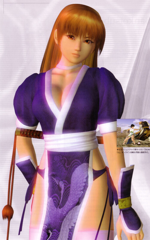 female character in purple kimono