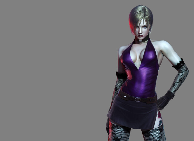 female character in purple outfit