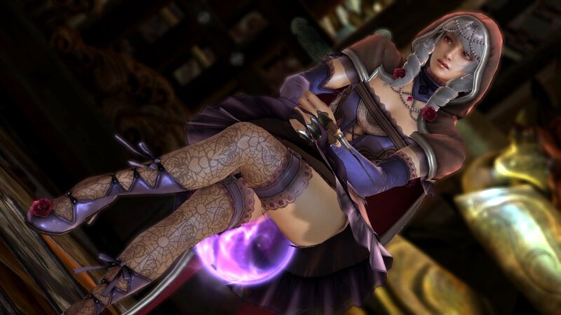 Female Character in Purple Outfit — Dramatic, 3d Render