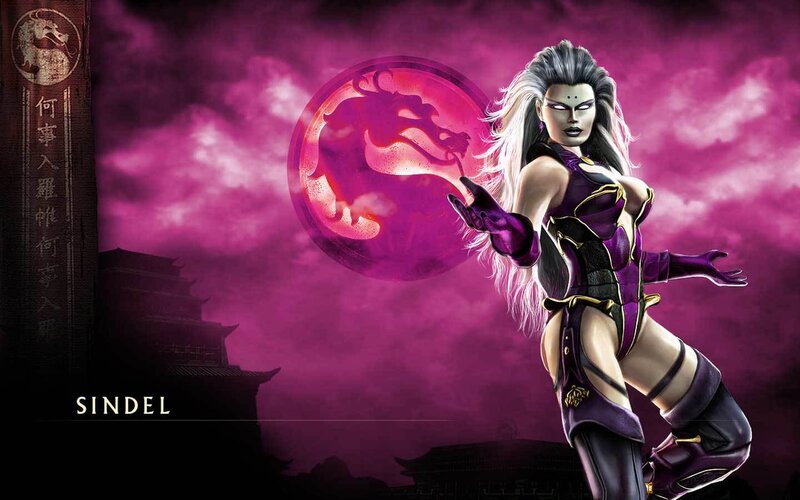 Female Character in Purple Outfit — Dramatic